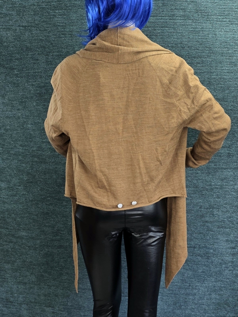 AllSaints Wasson Lightweight Pirate Cardigan, Camel Brown NWT - Picture 7 of 16